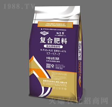 氨化腐植酸型復(fù)合肥料17-17-7-粒金黑-美凱華