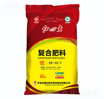 50kg氯基復(fù)合肥料25-13-7-紅四方