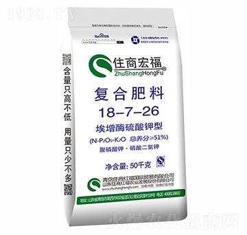 埃增酶硫酸鉀型復合肥料18-7-26-住商國際