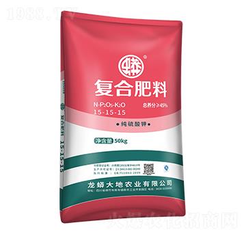 50kg純硫酸鉀復(fù)合肥料15-15-15-龍蟒磷化工