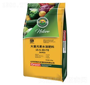 20kg大量元素水溶肥料15-5-30+TE-福元生物