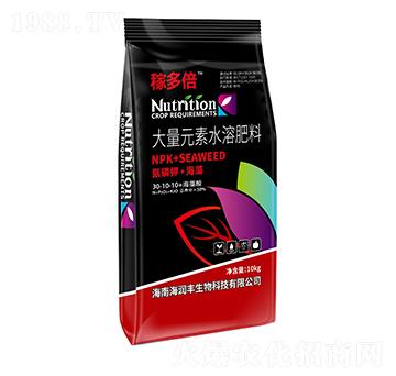 大量元素水溶肥料30-10-10+海藻酸-稼多倍-海潤(rùn)豐