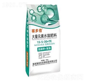 大量元素水溶肥料15-5-30+TE-稼多倍-海潤(rùn)豐