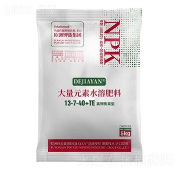 高鉀膨果型大量元素水溶肥料13-7-40+TE-德鉀鹽國(guó)際